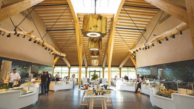 Best motorway services light-filled interior of Gloucester motorway service station